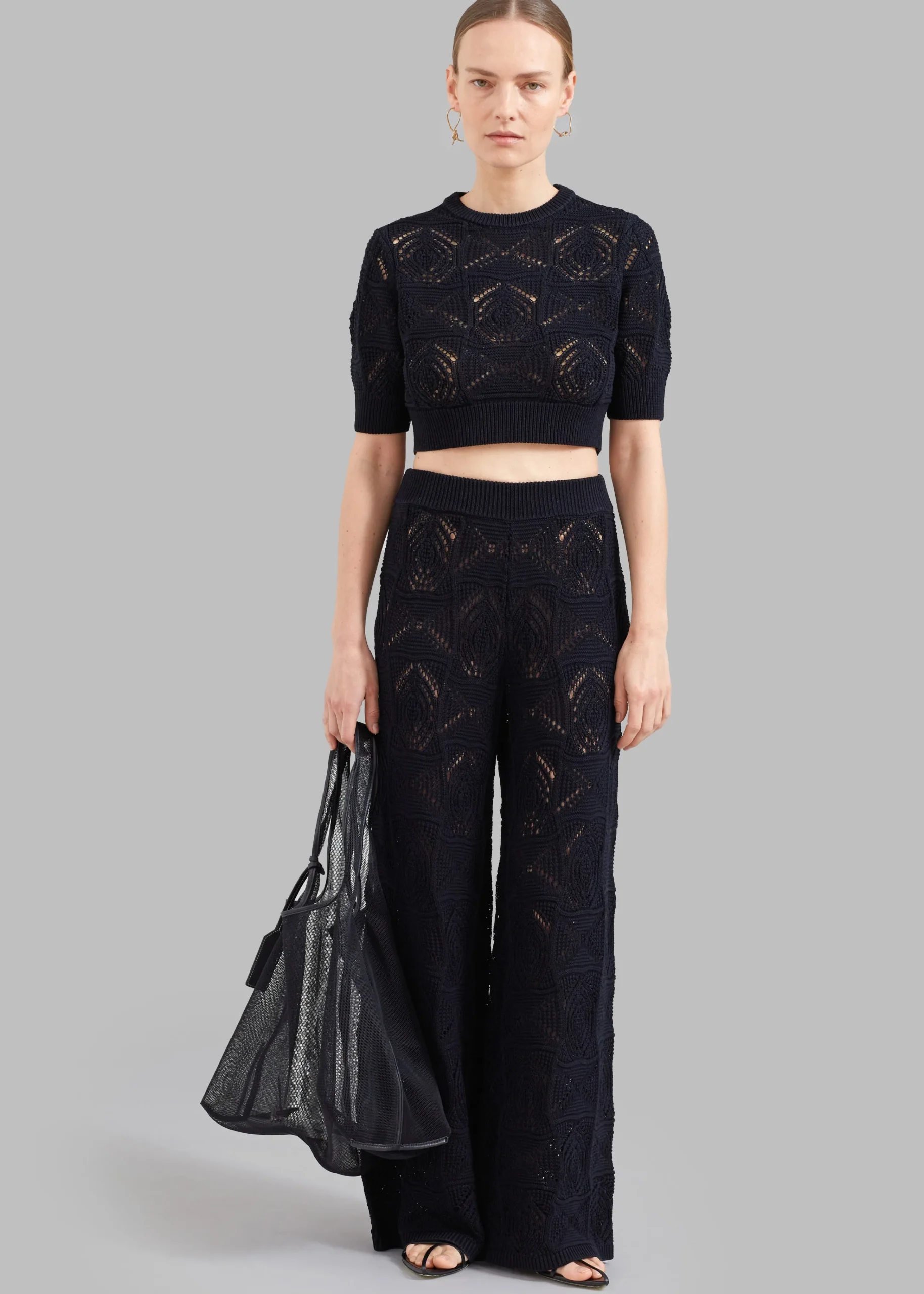 The Frankie Shop 3.1 Phillip Lim Mesh Market Tote Black Outlet