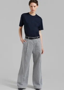 The Frankie Shop Addison Pants Black Stripe New
