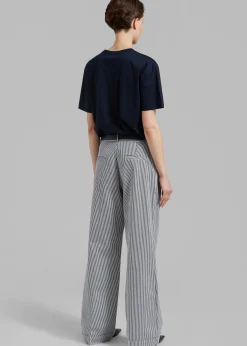 The Frankie Shop Addison Pants Black Stripe New