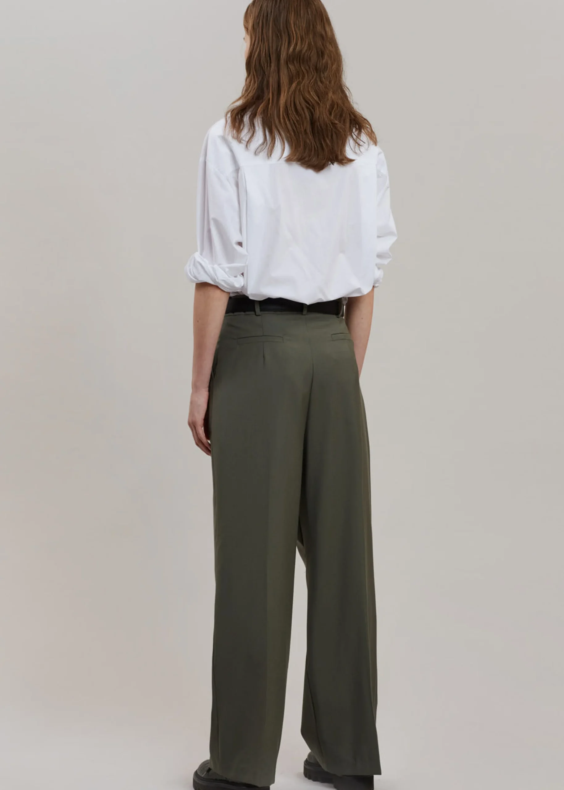 The Frankie Shop Ainsley Pants Olive Discount