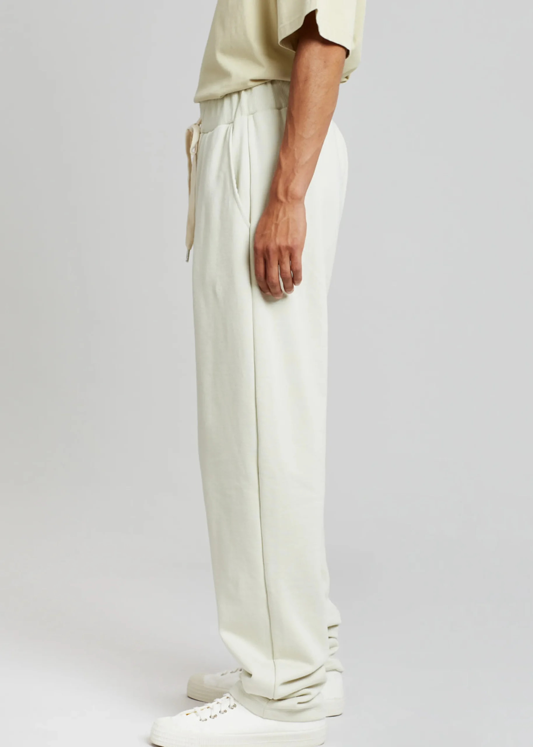 The Frankie Shop Alec Pleated Jogger Pants Beige Discount