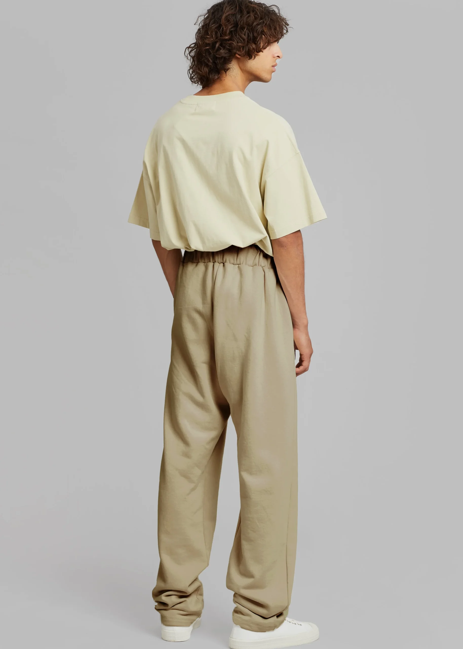 The Frankie Shop Alec Pleated Jogger Pants Olive New