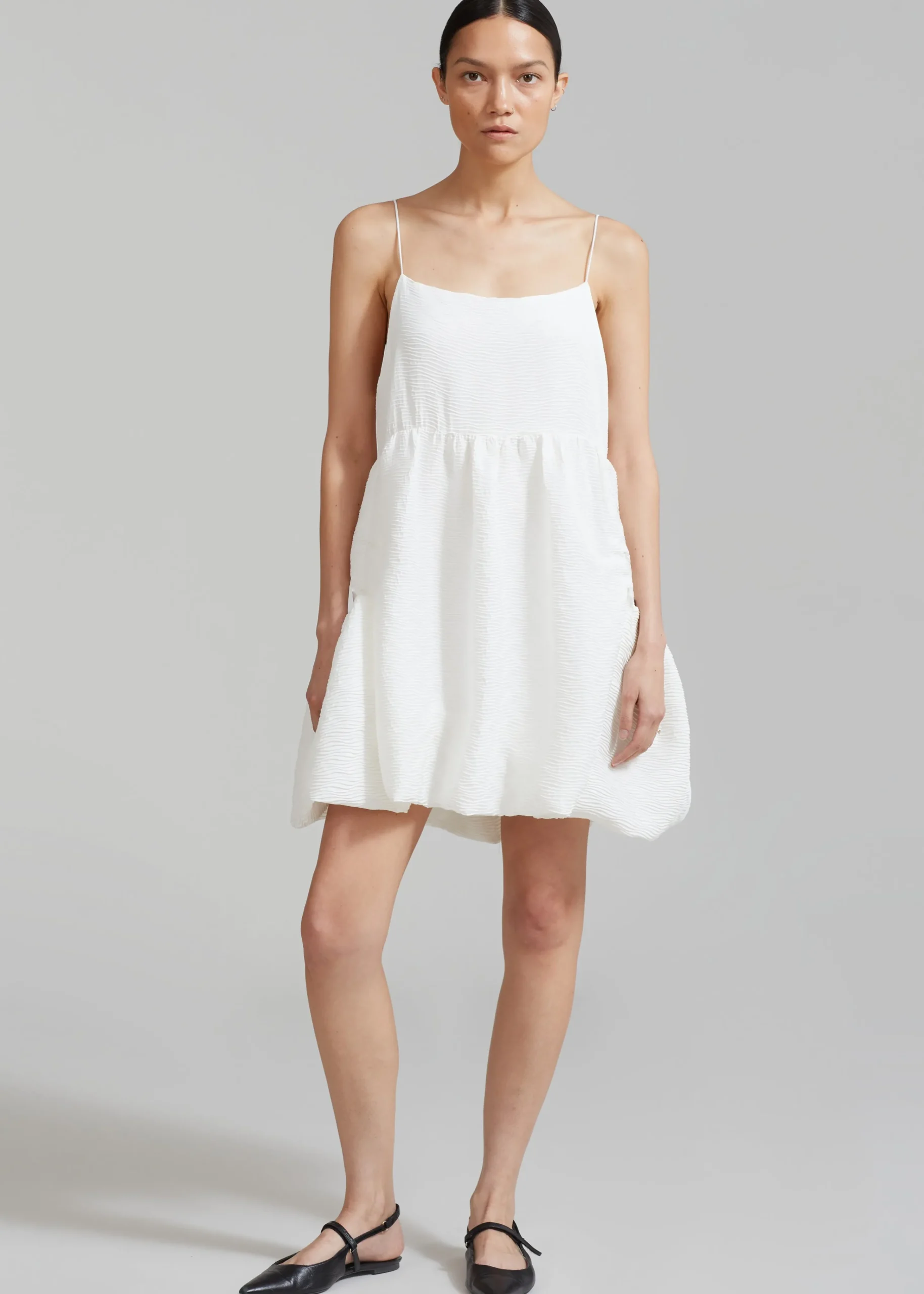 The Frankie Shop Alisa Pocket Mini Dress White Sale