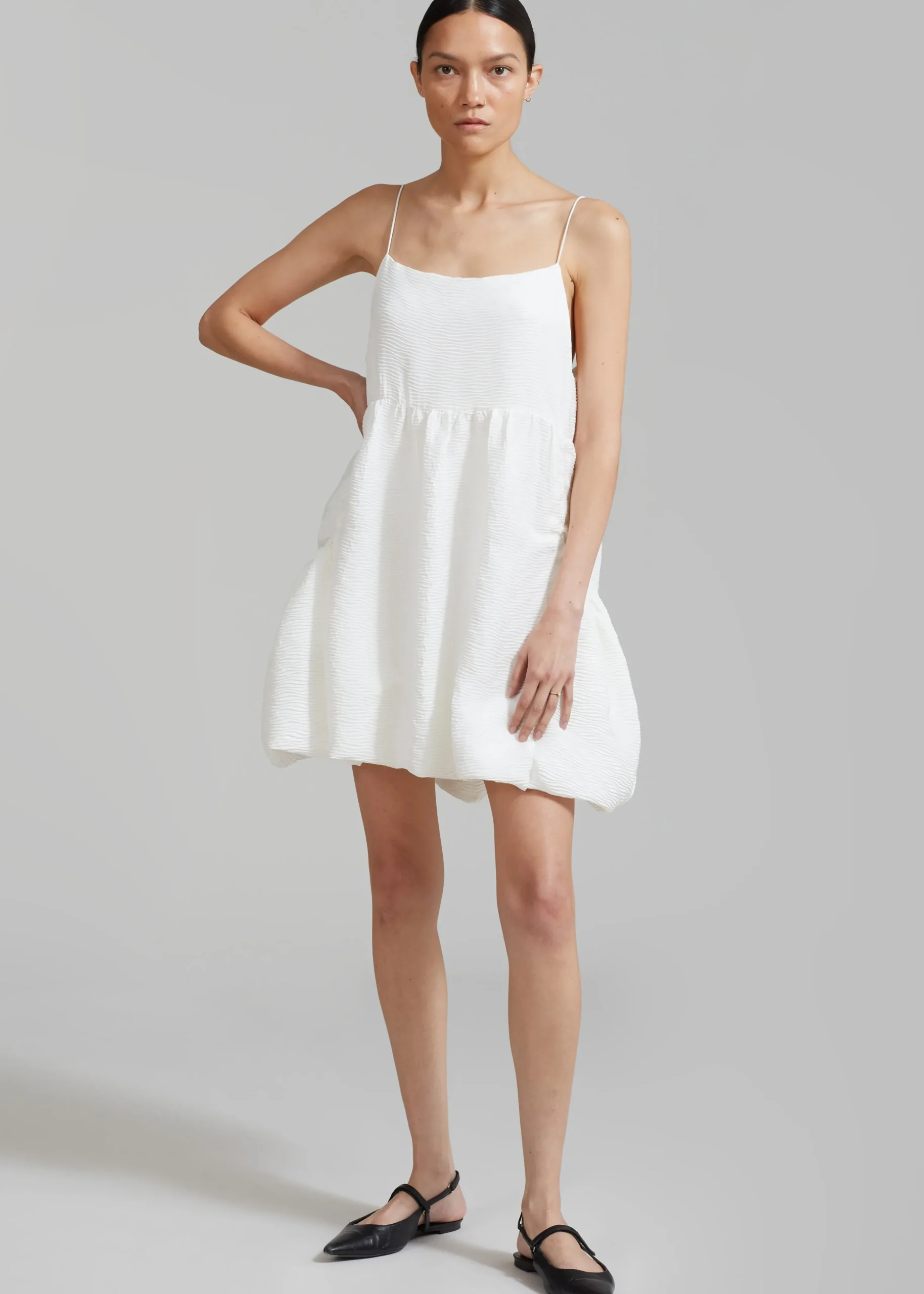 The Frankie Shop Alisa Pocket Mini Dress White Sale
