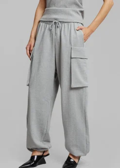 The Frankie Shop Aliz Cargo Sweatpants Grey Sale