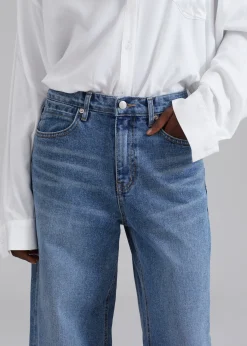 The Frankie Shop Amsterdam Wide Jeans Medium Wash Best