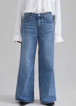 The Frankie Shop Amsterdam Wide Jeans Medium Wash Best