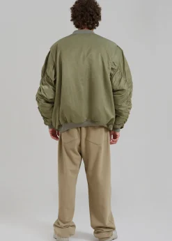The Frankie Shop Antwan Oversized Bomber Green Discount