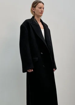 The Frankie Shop Anya Oversized Coat Black