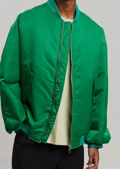 The Frankie Shop Astra Bomber Jacket Kelly Green Clearance