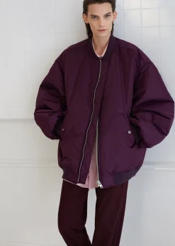 The Frankie Shop Astra Bomber Jacket Royal Purple Outlet