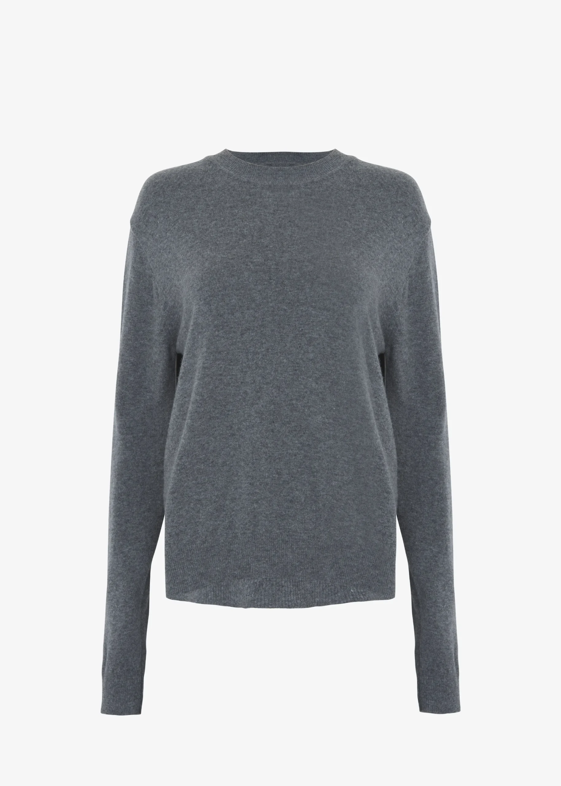 The Frankie Shop Aurora Wool Blend Knit Sweater Grey