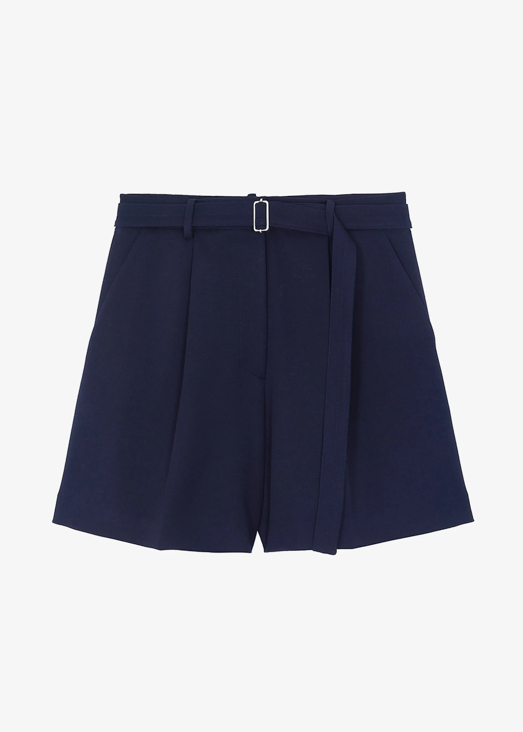 The Frankie Shop Avalon Belted Shorts Navy Online