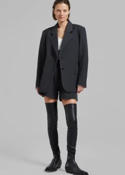 The Frankie Shop Avalon Blazer Charcoal New