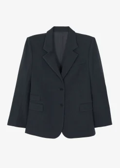 The Frankie Shop Avalon Blazer Charcoal New