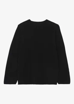 The Frankie Shop Bangor Roundneck Knit Top Black