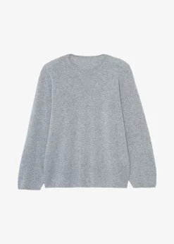 The Frankie Shop Bangor Roundneck Knit Top Grey Clearance