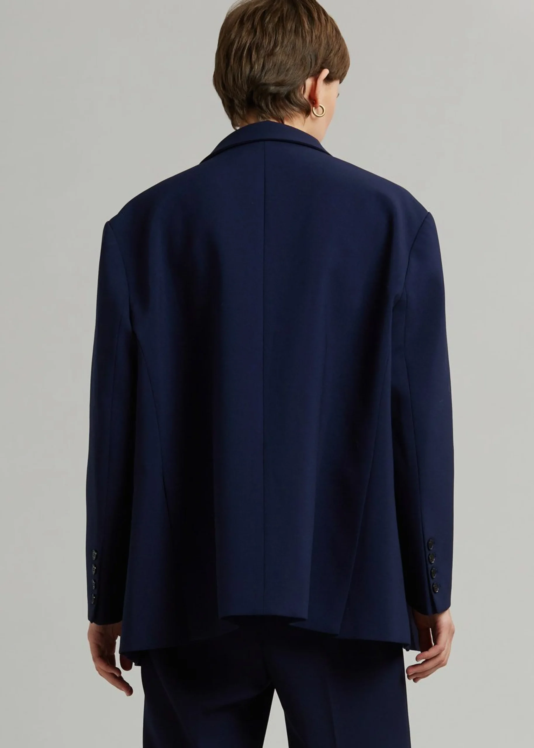 The Frankie Shop Bea Blazer Midnight Blue New
