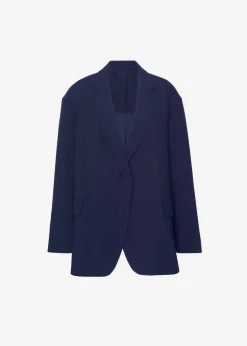 The Frankie Shop Bea Blazer Midnight Blue New