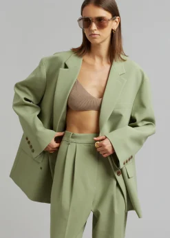 The Frankie Shop Bea Blazer Sage Clearance