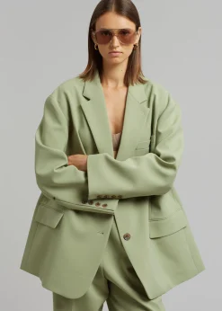 The Frankie Shop Bea Blazer Sage Clearance