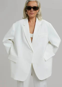 The Frankie Shop Bea Blazer White Sale