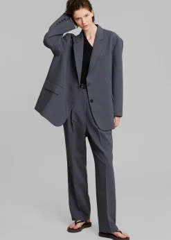 The Frankie Shop Bea Blazer Charcoal