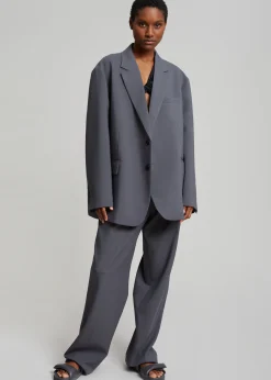 The Frankie Shop Bea Blazer Charcoal