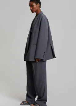The Frankie Shop Bea Blazer Charcoal