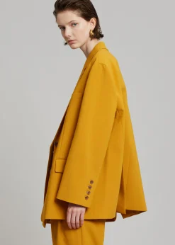 The Frankie Shop Bea Blazer Mustard Clearance