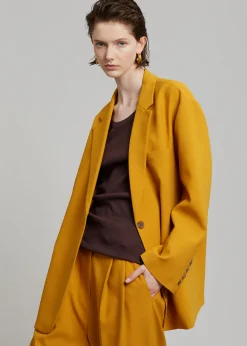 The Frankie Shop Bea Blazer Mustard Clearance