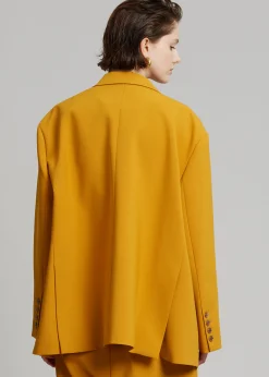 The Frankie Shop Bea Blazer Mustard Clearance