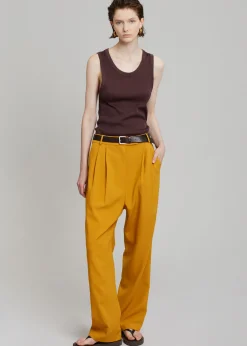 The Frankie Shop Bea Suit Pants Mustard Best