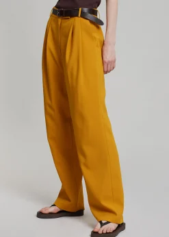 The Frankie Shop Bea Suit Pants Mustard Best