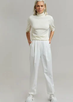 The Frankie Shop Bea Suit Pants White