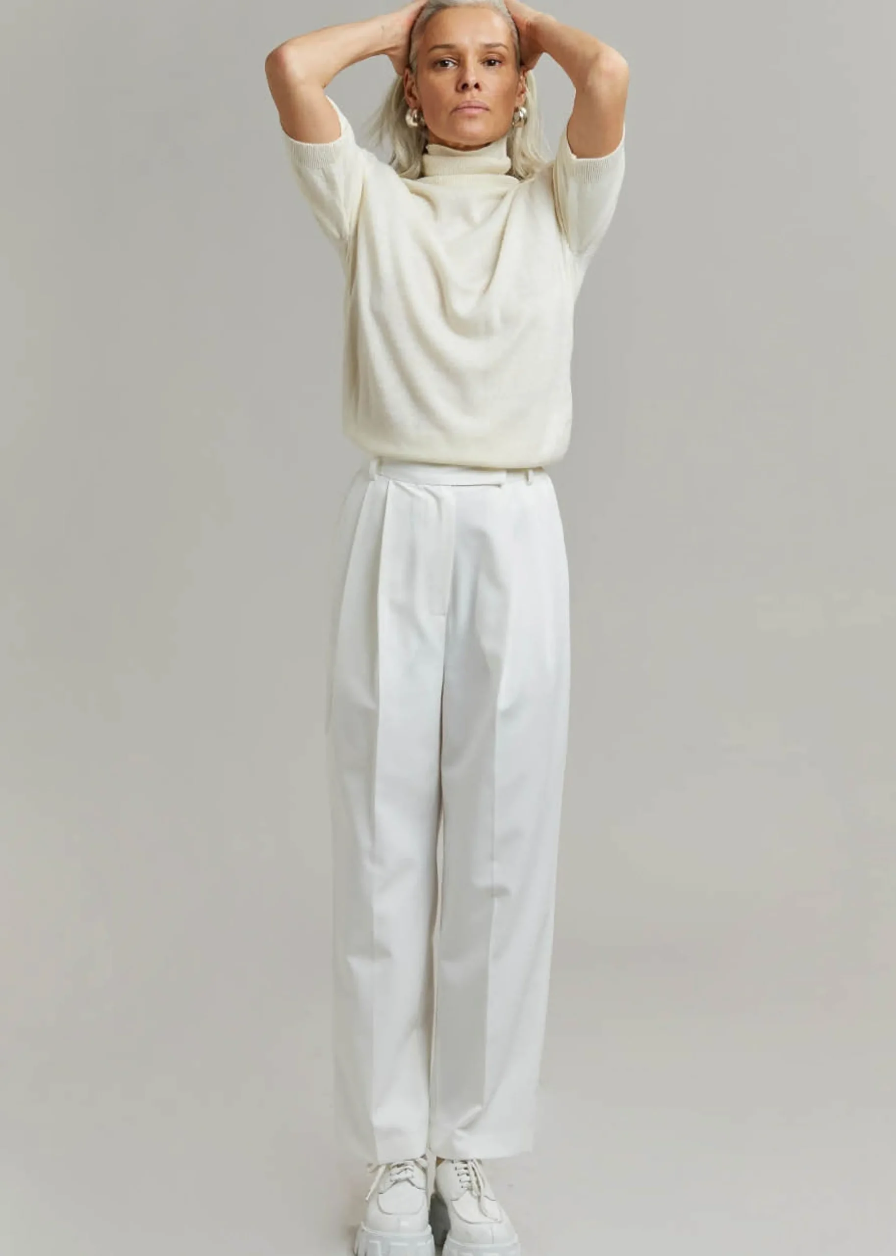 The Frankie Shop Bea Suit Pants White