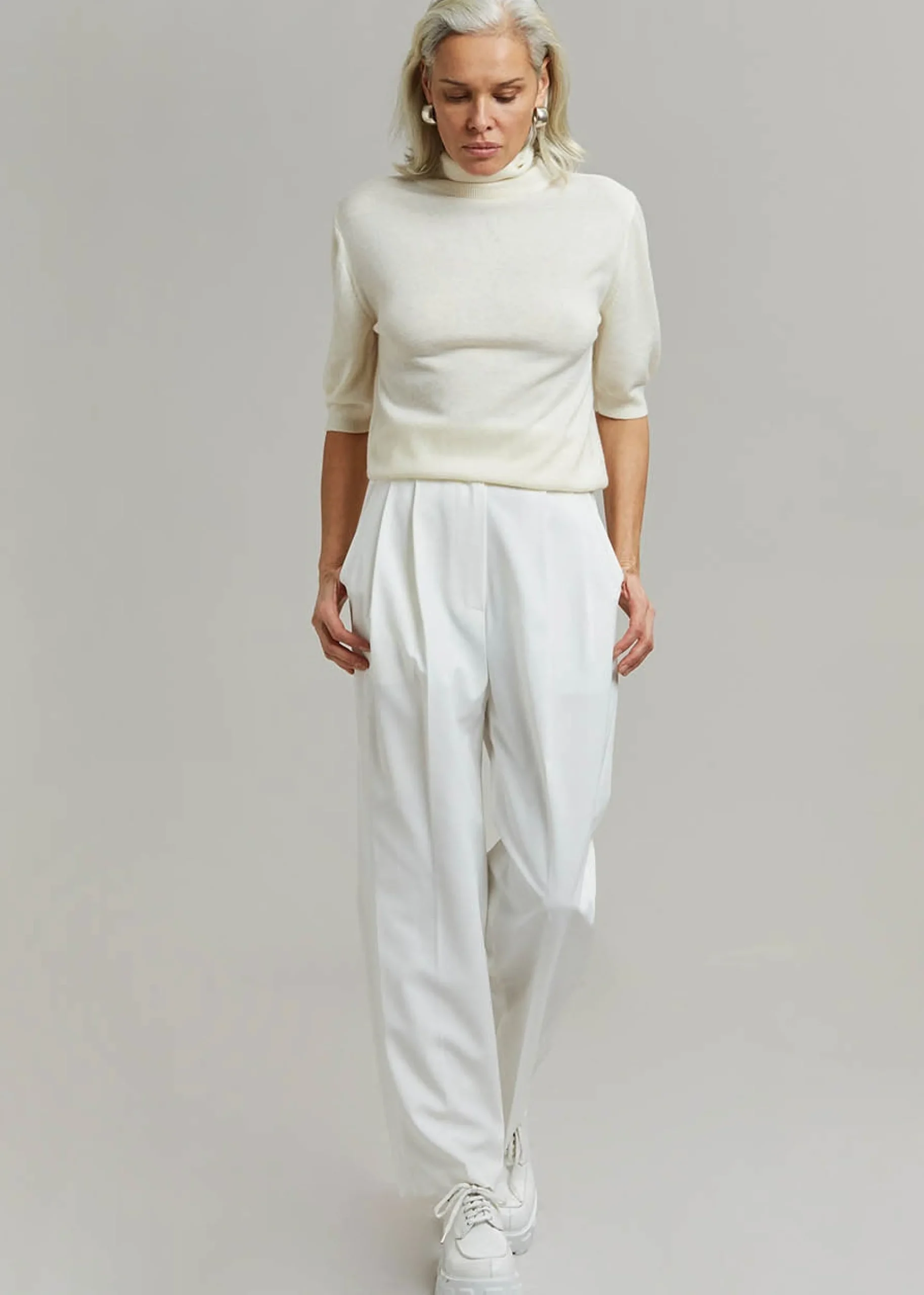 The Frankie Shop Bea Suit Pants White