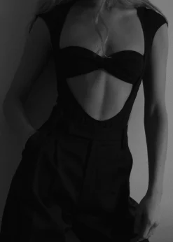 The Frankie Shop Beaufille Baes Bodysuit Black Sale