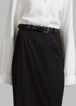 The Frankie Shop Becca Pencil Skirt Black Pinstripe Online