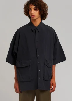 The Frankie Shop Bedri Cargo Shirt Black Outlet