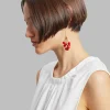 The Frankie Shop Bevza 'Chervona Kalyna' Mono Earring Red Online