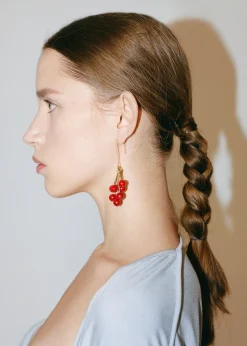 The Frankie Shop Bevza 'Chervona Kalyna' Mono Earring Red Online