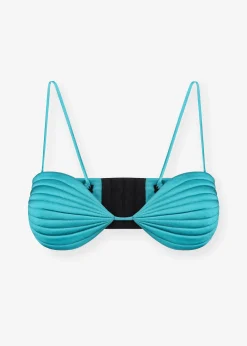 The Frankie Shop Bevza Seashell Bustier Emerald Online
