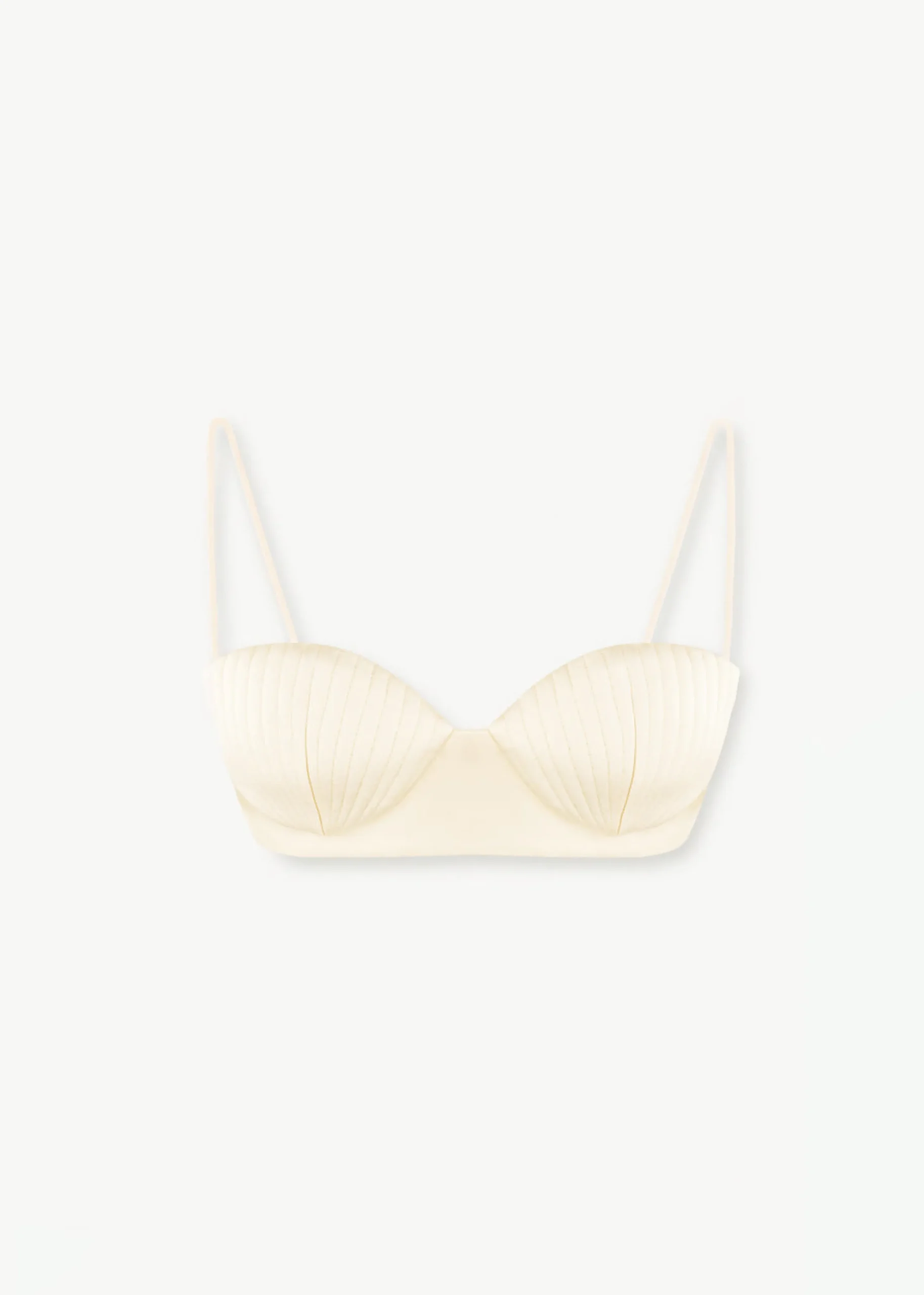 The Frankie Shop Bevza Seashell Short Bustier Top Champagne Best