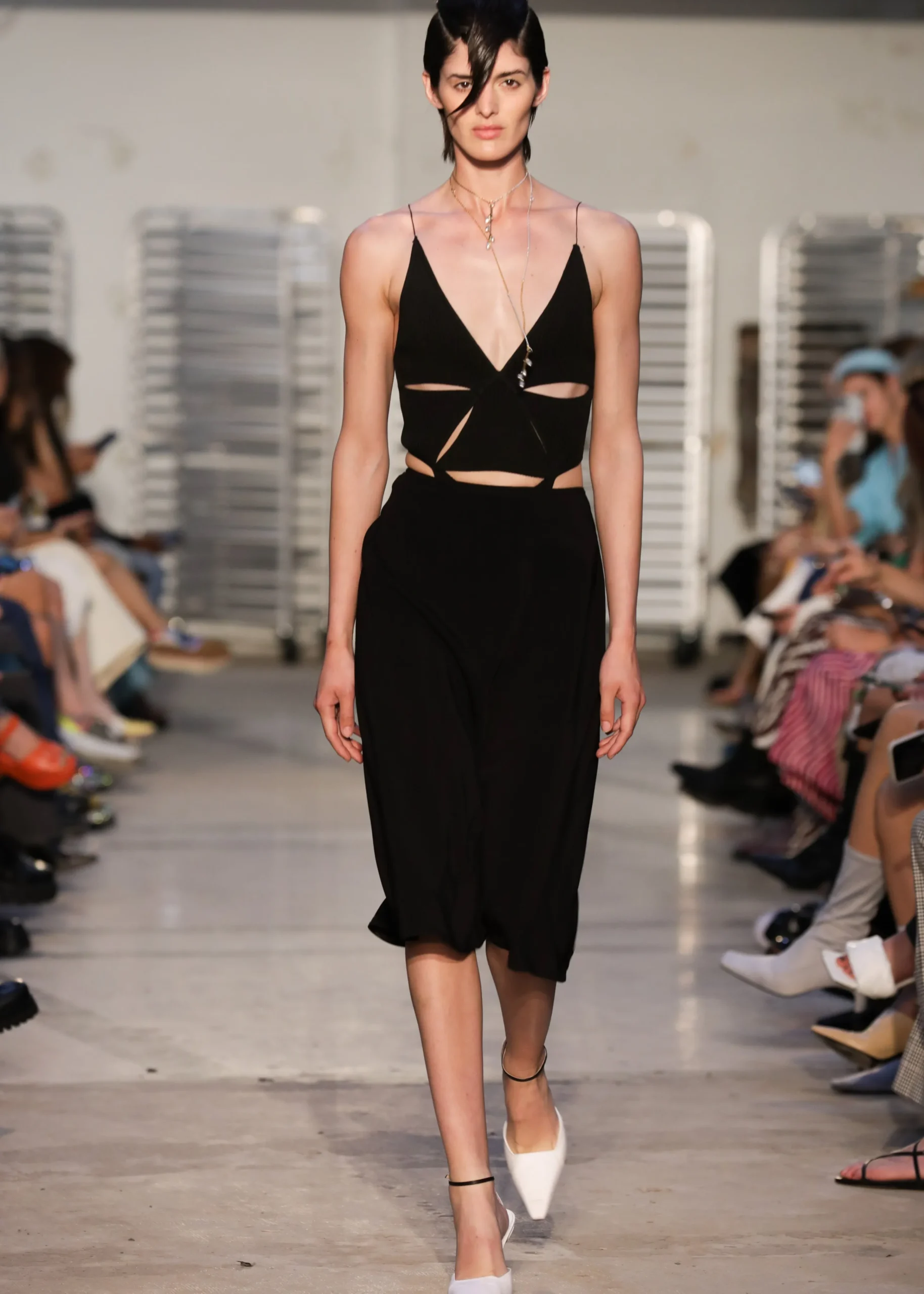 The Frankie Shop Bevza Triangle Bodysuit Black Hot