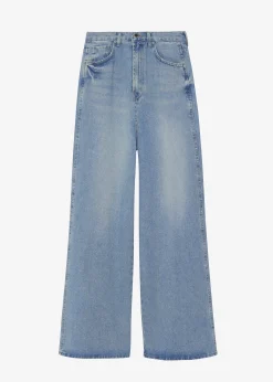 The Frankie Shop Boli Wide Pants Blue Denim Discount
