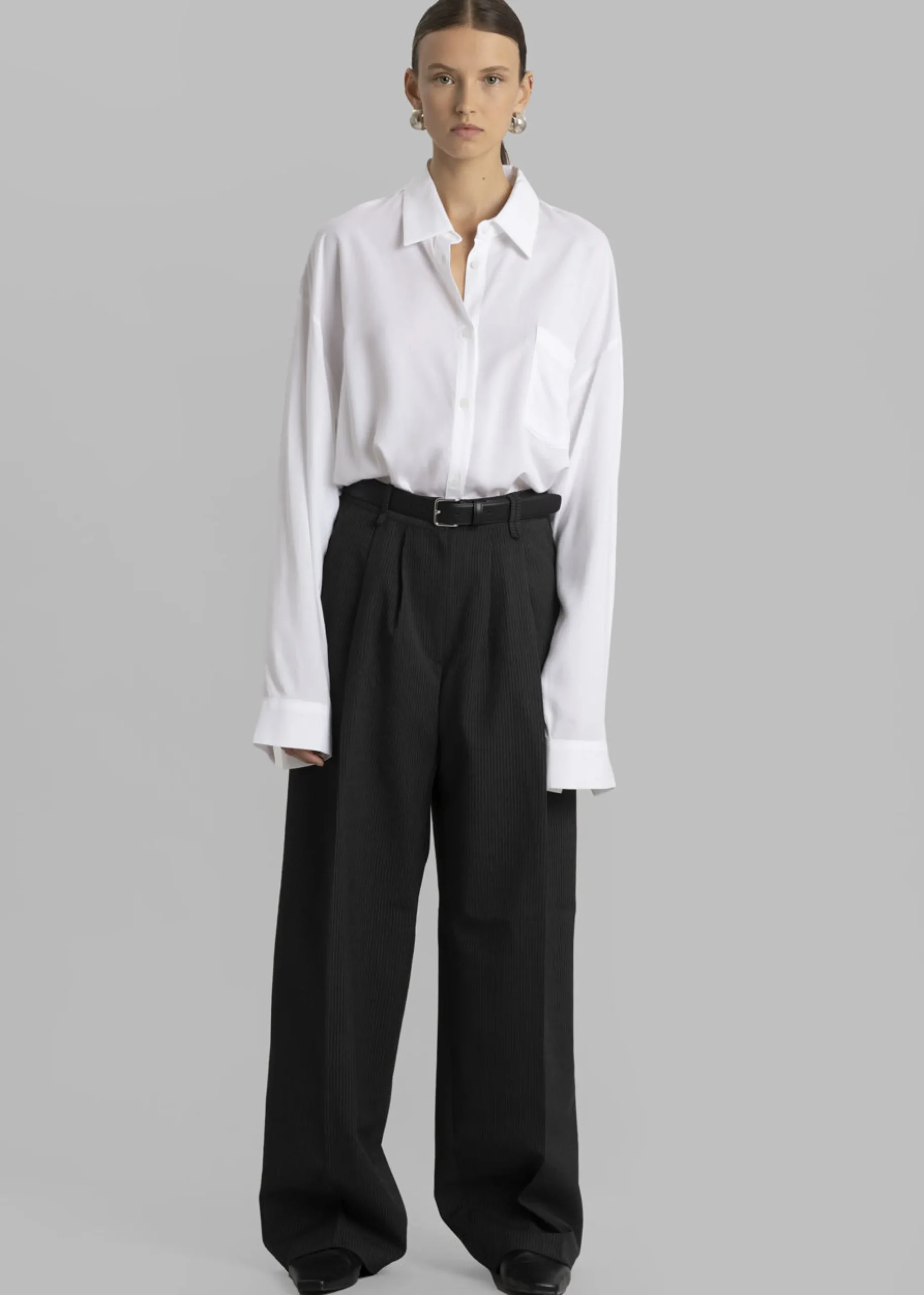 The Frankie Shop Bram Pants Charcoal