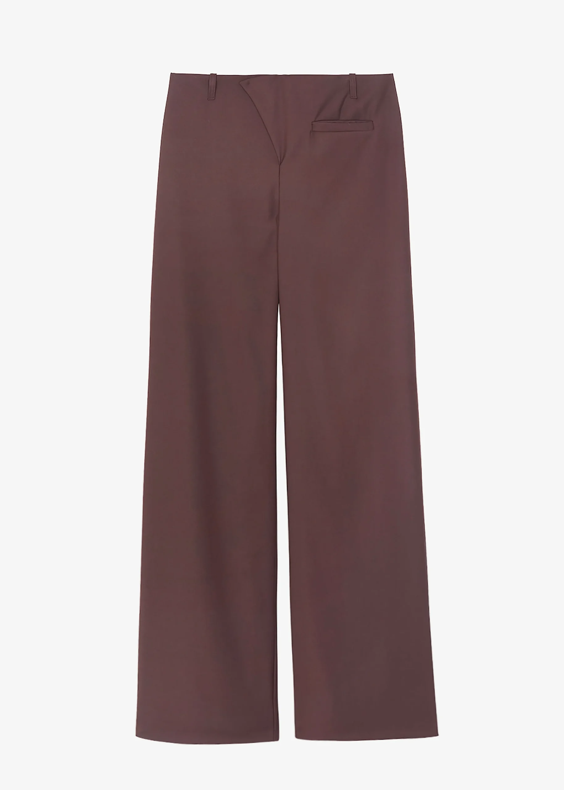 The Frankie Shop Brenna Wide Trousers Burgundy Outlet