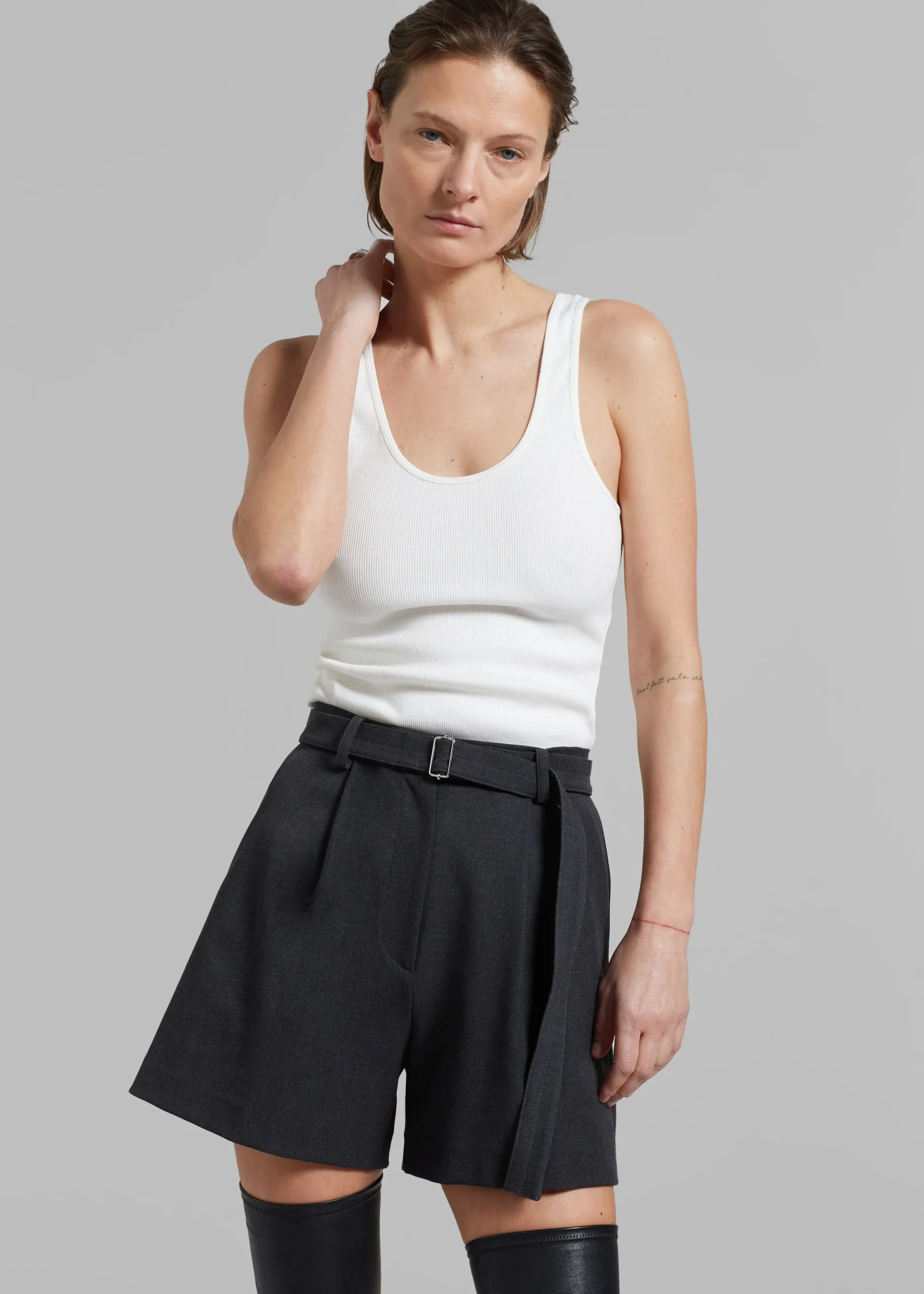 The Frankie Shop By Malene Birger Anisa Tank Top Soft White Discount