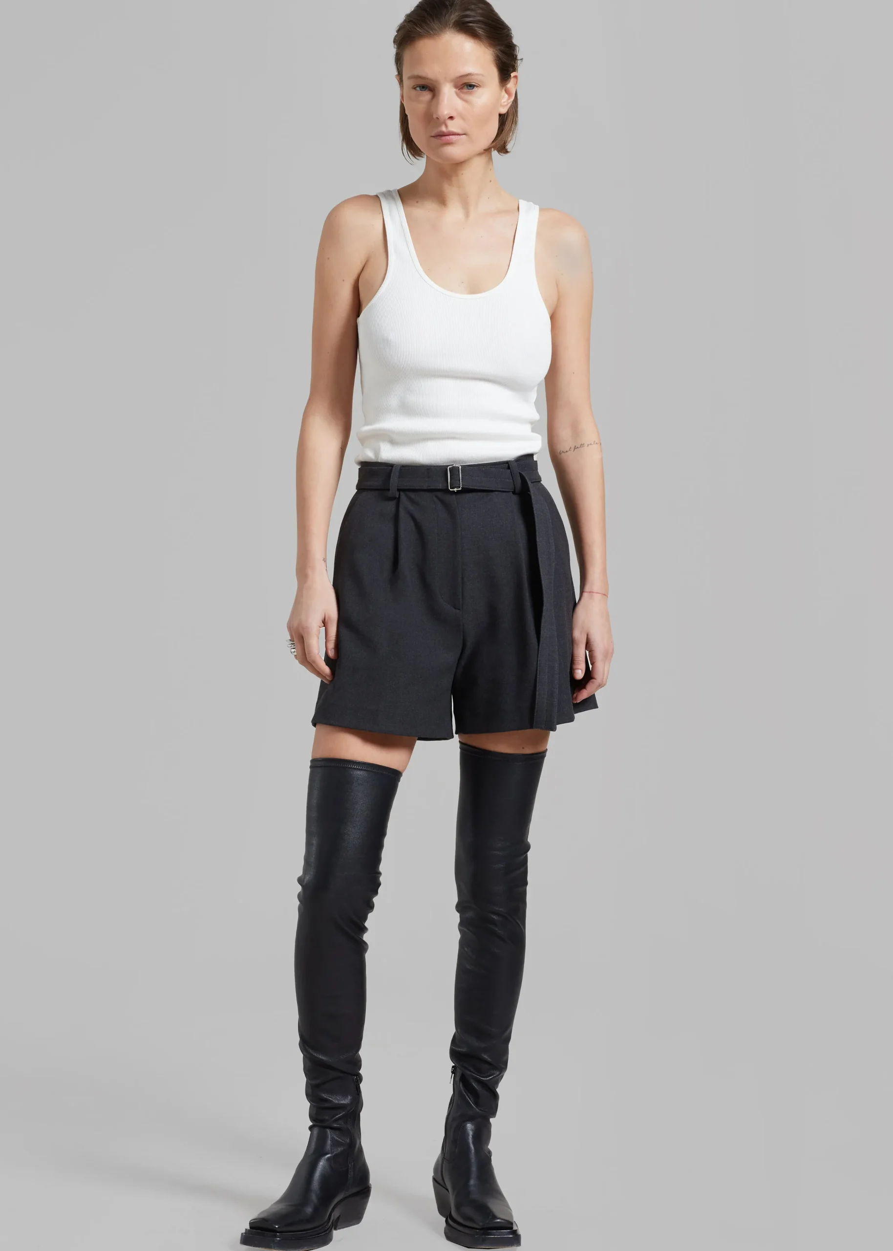 The Frankie Shop By Malene Birger Anisa Tank Top Soft White Discount